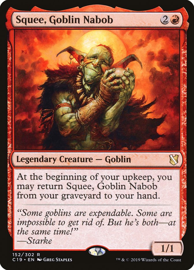 {R} Squee, Goblin Nabob [Commander 2019][C19 152]