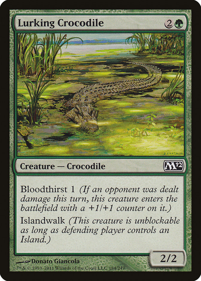 {C} Lurking Crocodile [Magic 2012][M12 184]