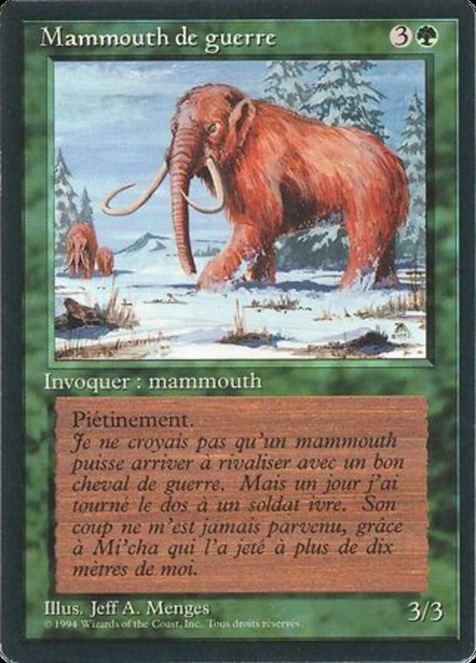 {F} War Mammoth [Foreign Black Border][FBB 3ED 228]