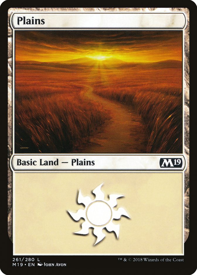 {B}[M19 261] Plains (261) [Core Set 2019]