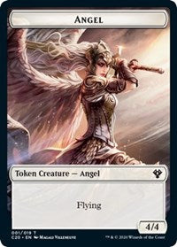 {T} Angel // Elemental (010) Double-sided Token [Commander 2020 Tokens][TC20 001]