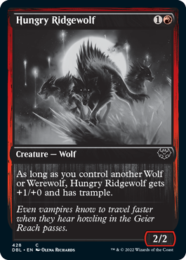 {@C} Hungry Ridgewolf [Innistrad: Double Feature][DBL 428]