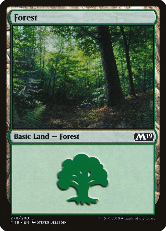 {B}[M19 278] Forest (278) [Core Set 2019]