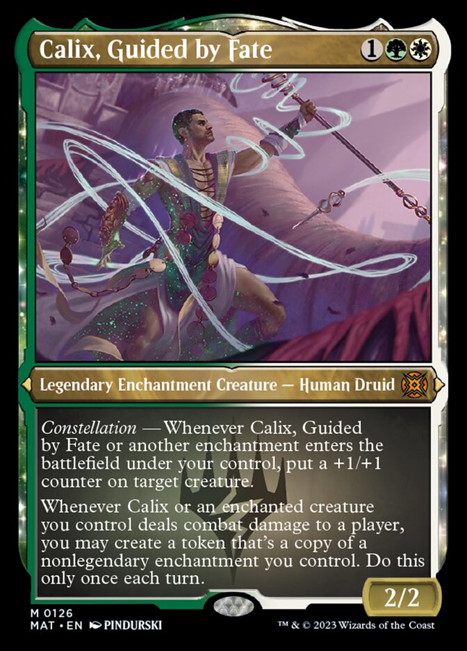 {@R} Calix, Guided by Fate (Foil Etched) [March of the Machine: The Aftermath][MAT 126]