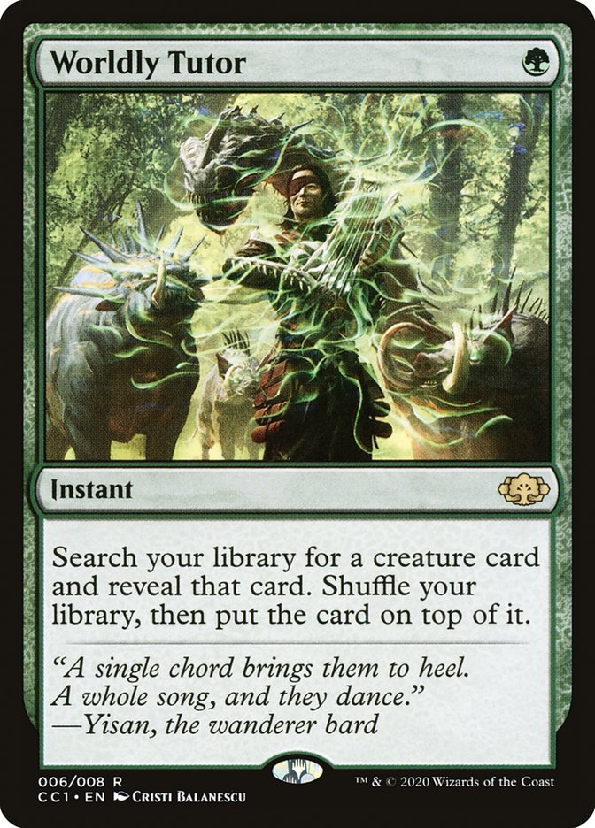 {R} Worldly Tutor [Commander Collection: Green][CC1 006]