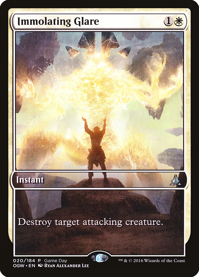 {C} Immolating Glare (Game Day) (Extended Art) [Oath of the Gatewatch Promos][PA OGW 020]