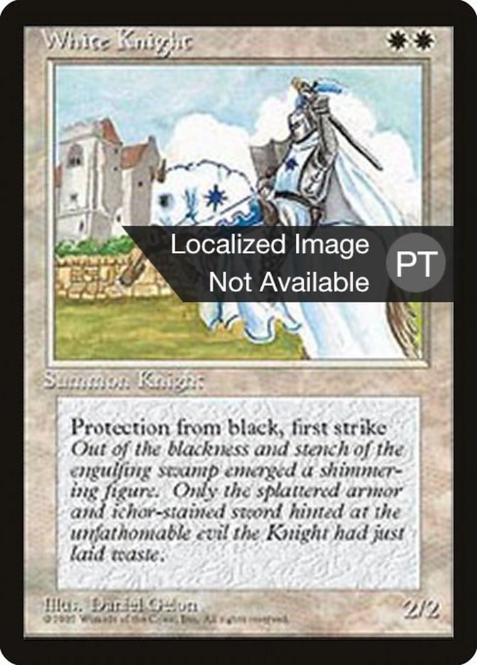 {F} White Knight [Fourth Edition (Foreign Black Border)][FBB 4ED 056]
