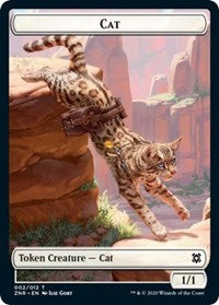 {T} Cat // Plant Double-sided Token [Zendikar Rising Tokens][TZNR 002]