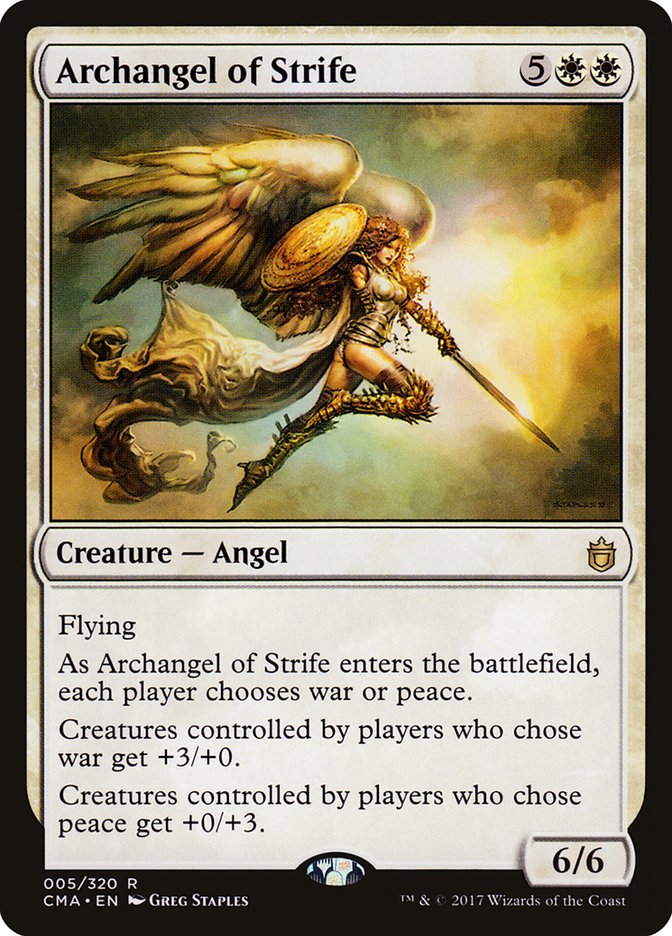 {R} Archangel of Strife [Commander Anthology][CMA 005]