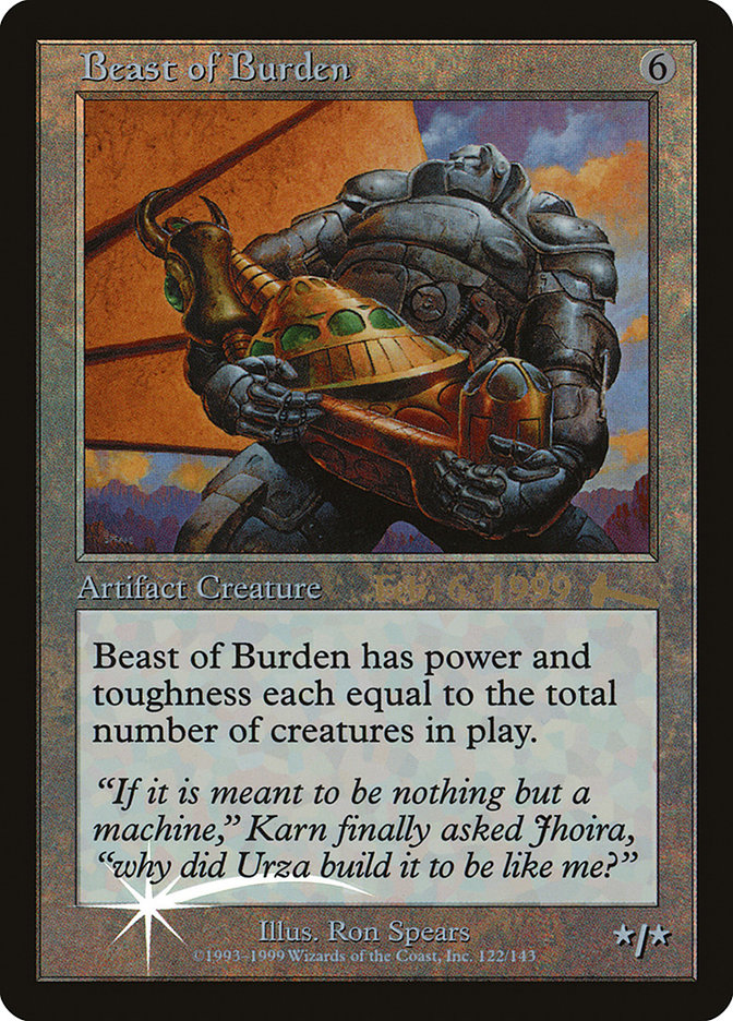 {R} Beast of Burden [Urza's Legacy Promos][PA ULG 122]