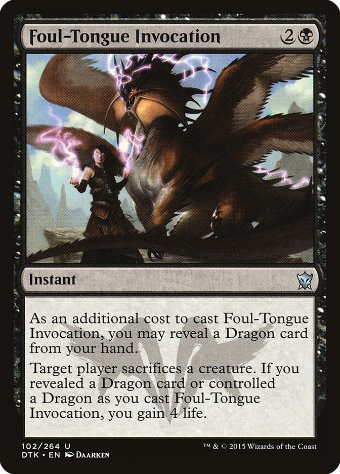 {C} Foul-Tongue Invocation [Dragons of Tarkir][DTK 102]