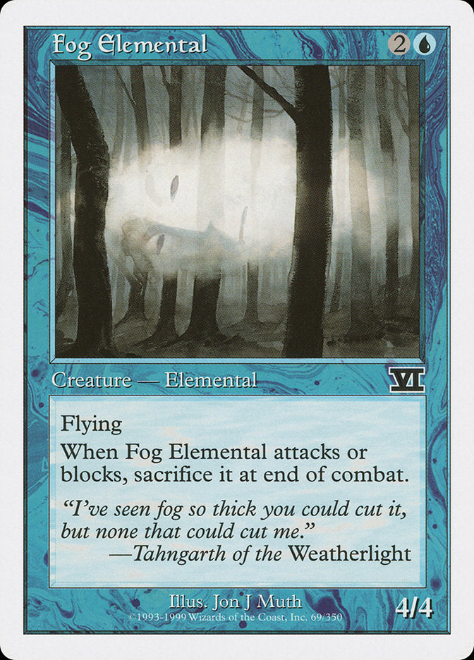 {C} Fog Elemental [Classic Sixth Edition][6ED 069]