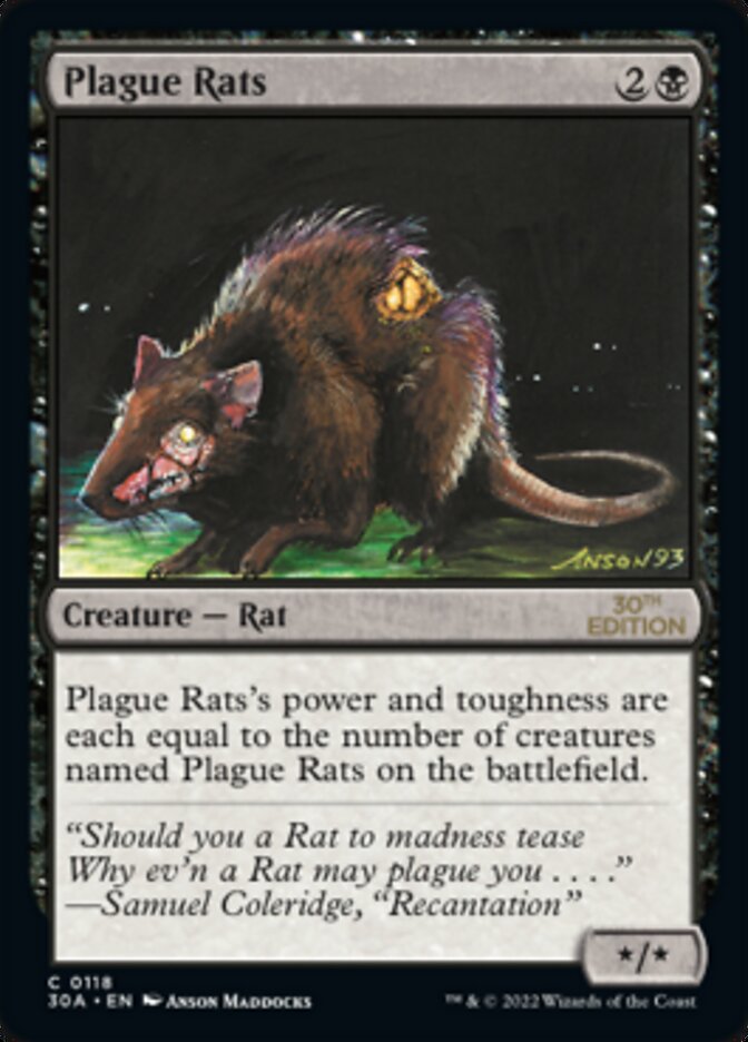 {C} Plague Rats [30th Anniversary Edition][30A 118]