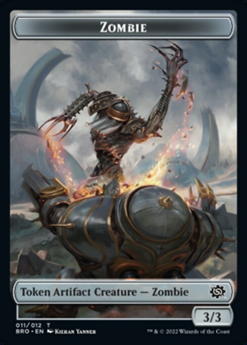 {T} Powerstone // Zombie Double-Sided Token [The Brothers' War Tokens][TBRO 011]