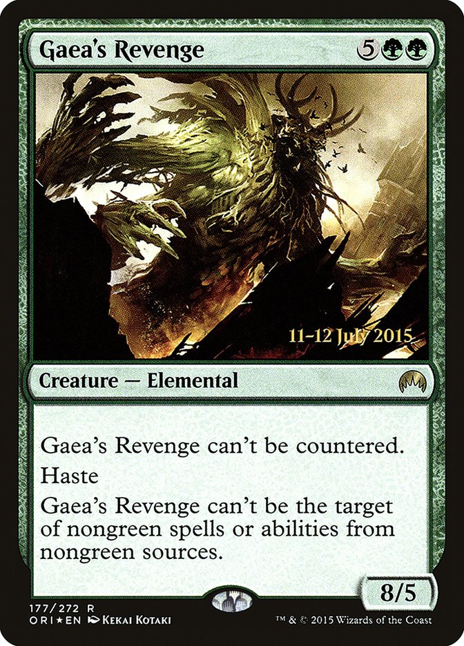 {R} Gaea's Revenge [Magic Origins Prerelease Promos][PR ORI 177]