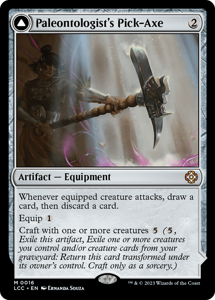 {@@LCC-R} Paleontologist's Pick-Axe (Extended Art) [The Lost Caverns of Ixalan Commander][LCC 36]