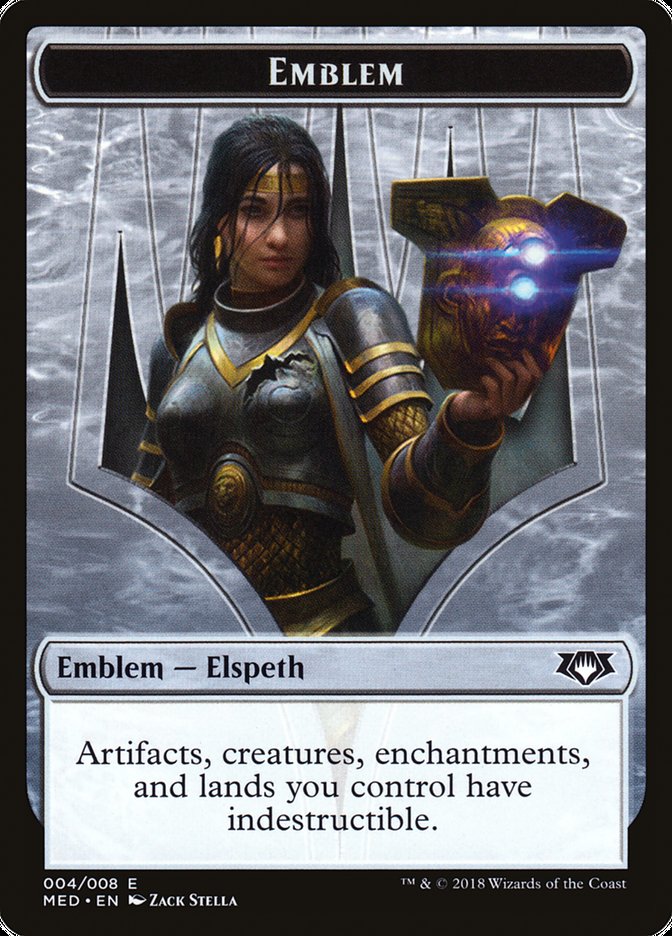 {T} Elspeth, Knight-Errant Emblem [Mythic Edition Tokens][TMED G4]