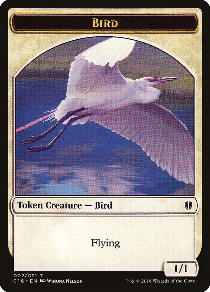 {T} Bird Token (002/021) [Commander 2016 Tokens][TC16 002]