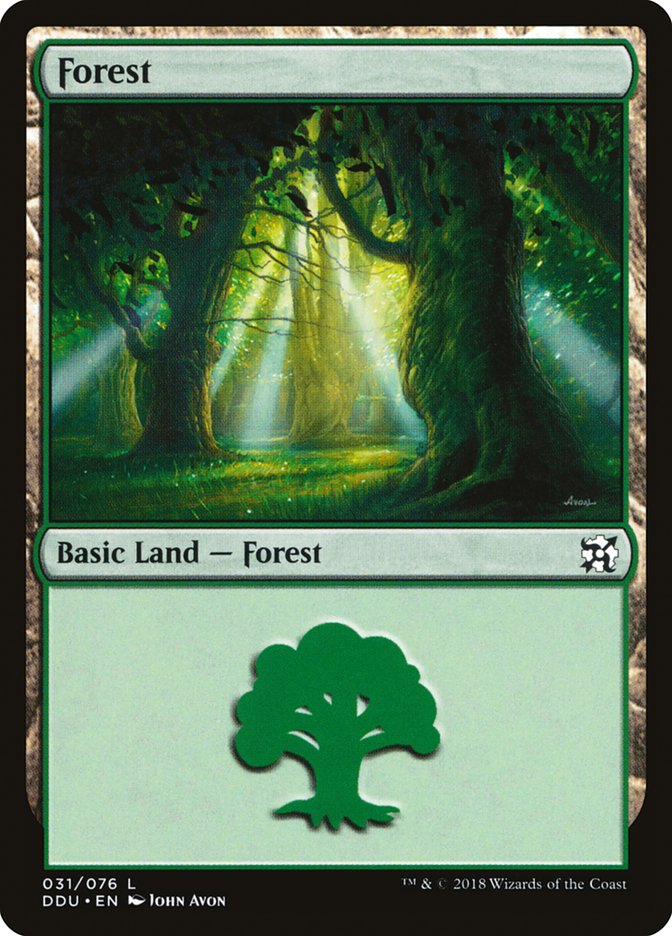 {B}[DDU 031] Forest (31) [Duel Decks: Elves vs. Inventors]
