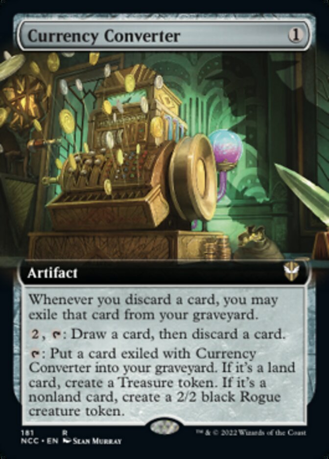 {R} Currency Converter (Extended Art) [Streets of New Capenna Commander][NCC 181]