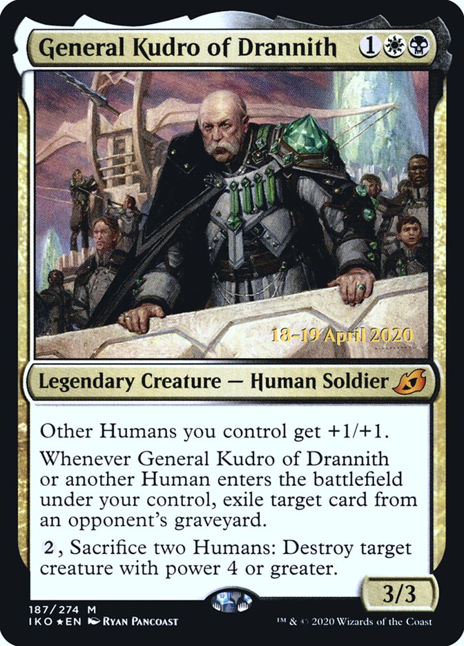 {R} General Kudro of Drannith [Ikoria: Lair of Behemoths Prerelease Promos][PR IKO 187]