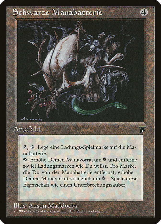 {C} Black Mana Battery (German) - "Schwarze Manabatterie" [Renaissance][REN 108]