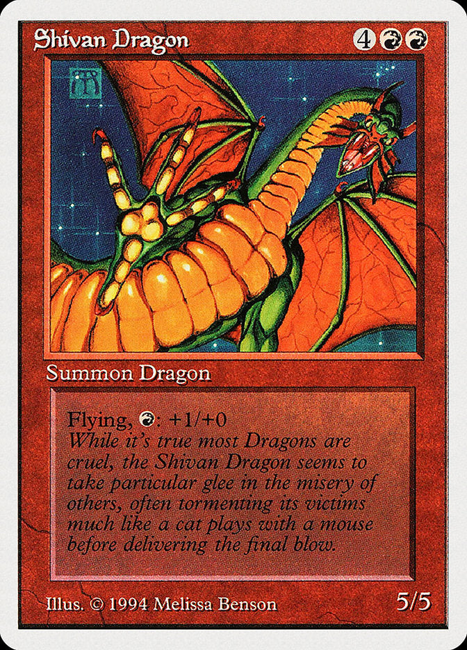 {R} Shivan Dragon [Summer Magic / Edgar][SUM 177]