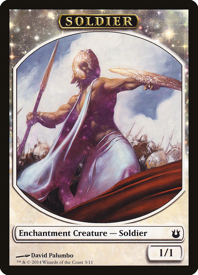 {T} Soldier Token [Born of the Gods Tokens][TBNG 003]