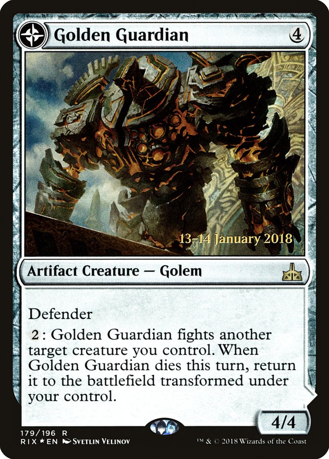 {R} Golden Guardian // Gold-Forge Garrison [Rivals of Ixalan Prerelease Promos][PR RIX 179]