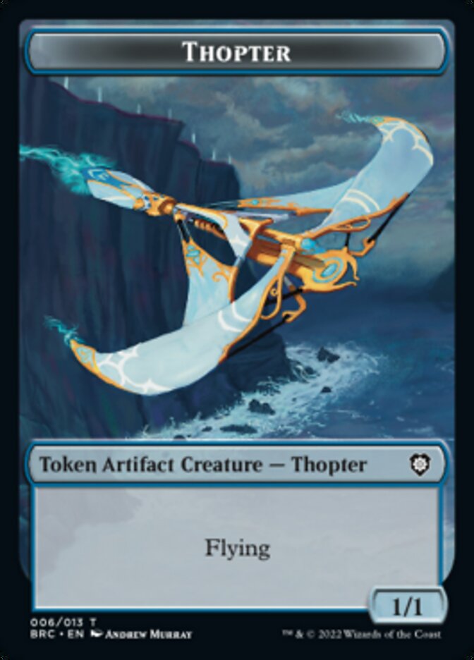 {T} Copy // Thopter (006) Double-Sided Token [The Brothers' War Commander Tokens][TBRC 000]