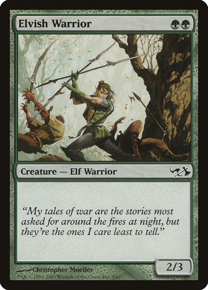 {C} Elvish Warrior [Duel Decks: Elves vs. Goblins][DDA 005]