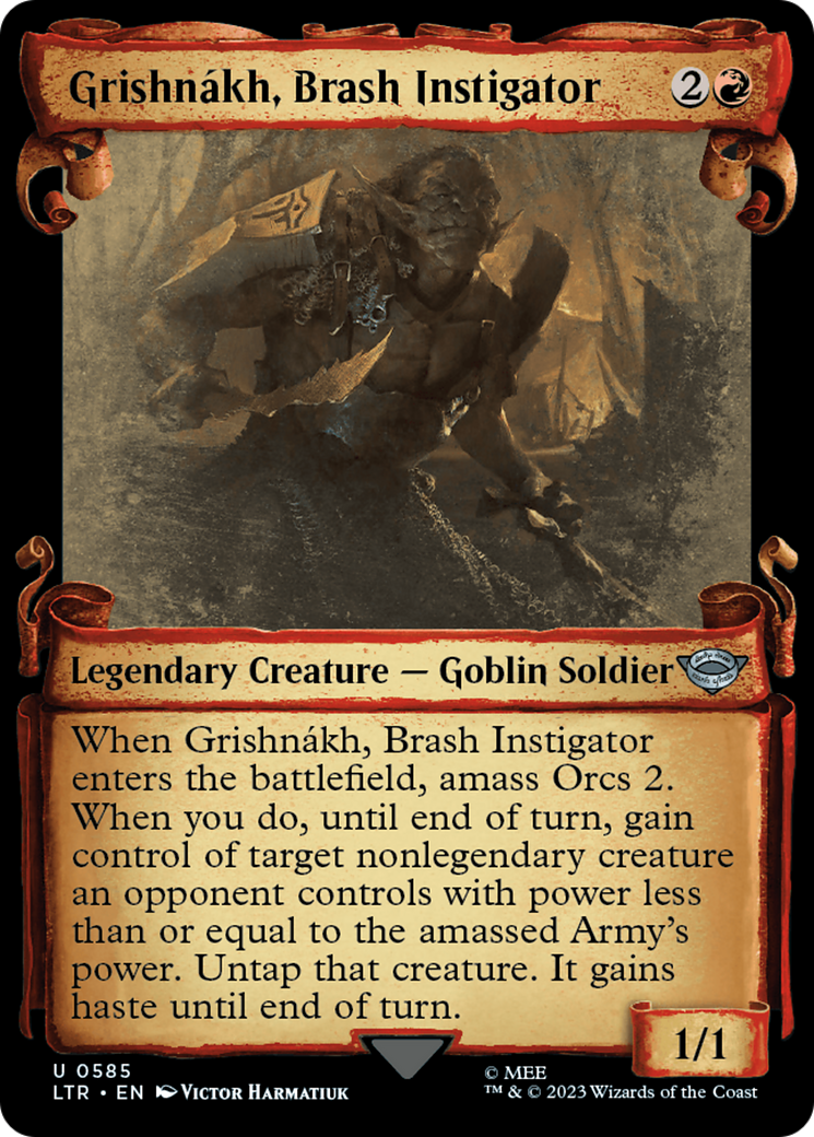 {C} Grishnakh, Brash Instigator [The Lord of the Rings: Tales of Middle-Earth Showcase Scrolls][LTR 585]