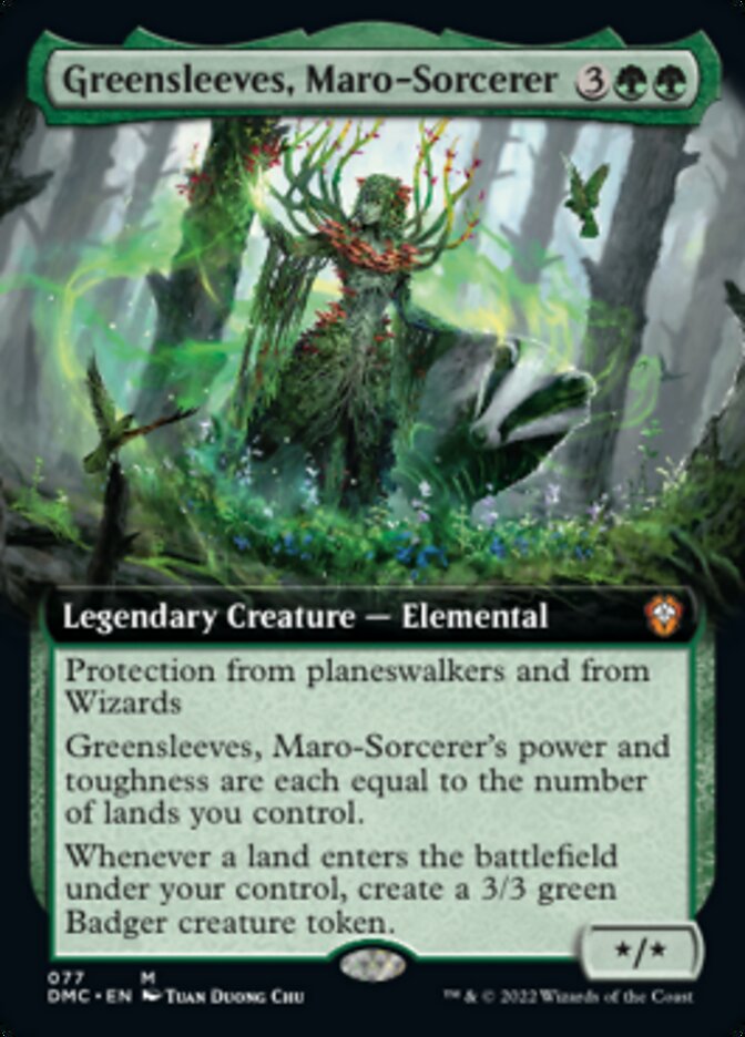 {R} Greensleeves, Maro-Sorcerer (Extended Art) [Dominaria United Commander][DMC 077]