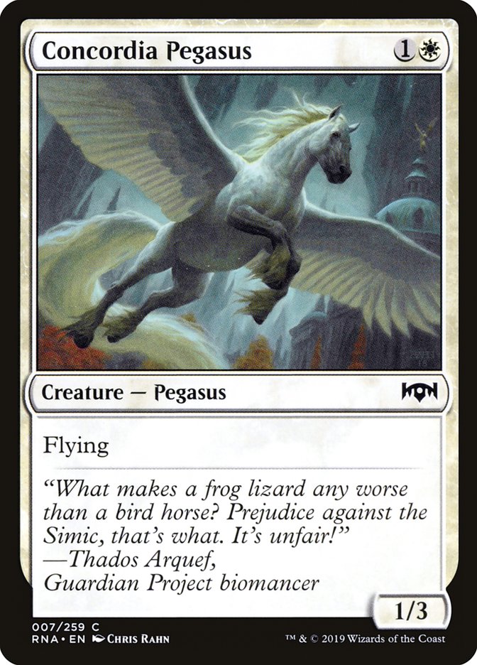{C} Concordia Pegasus [Ravnica Allegiance][RNA 007]