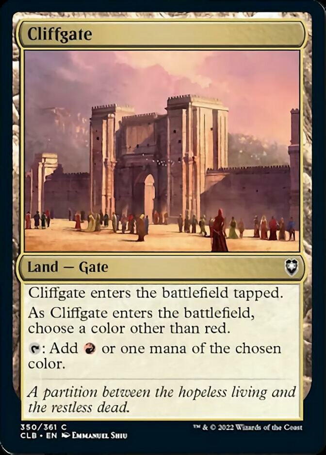 {C} Cliffgate [Commander Legends: Battle for Baldur's Gate][CLB 350]