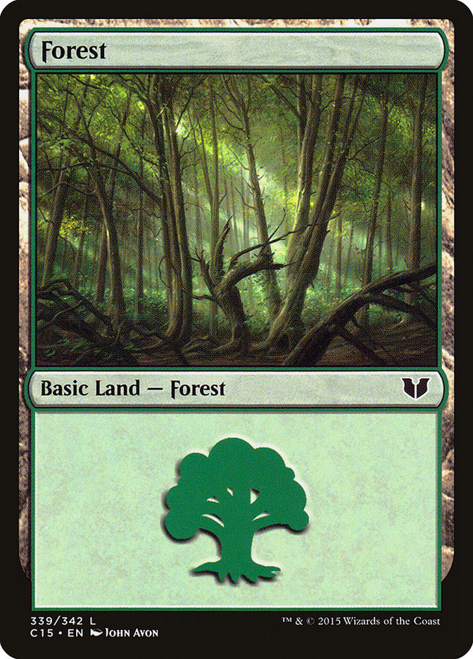 {B}[C15 339] Forest (339) [Commander 2015]