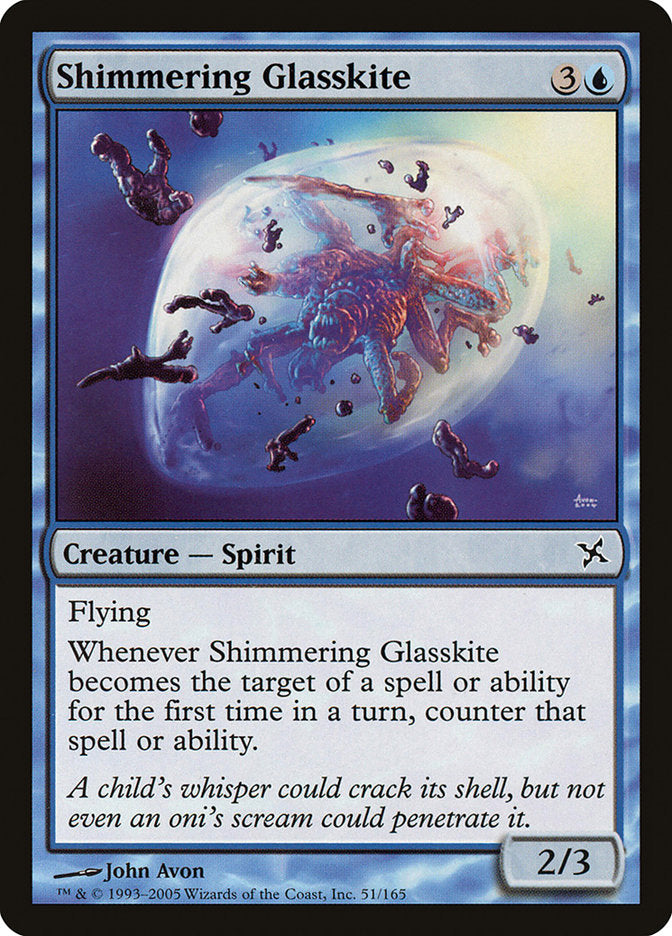 {C} Shimmering Glasskite [Betrayers of Kamigawa][BOK 051]