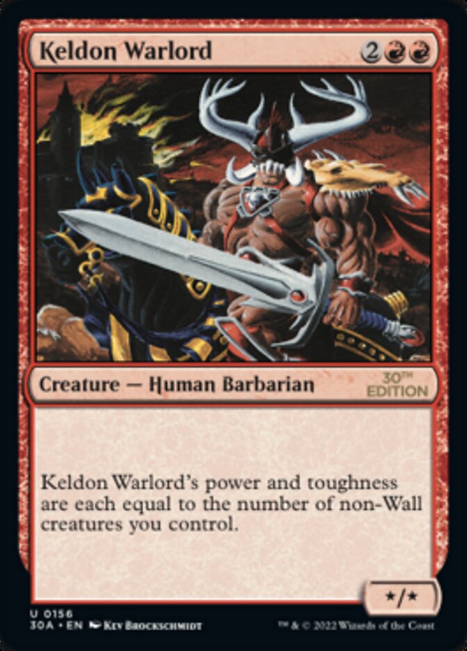{C} Keldon Warlord [30th Anniversary Edition][30A 156]