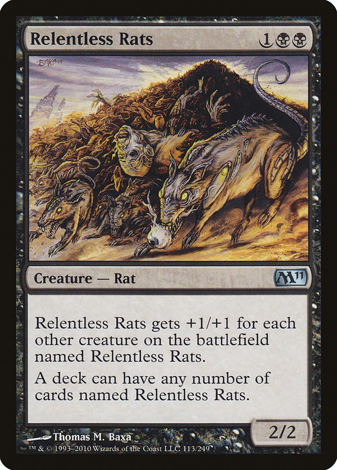 {C} Relentless Rats [Magic 2011][M11 113]
