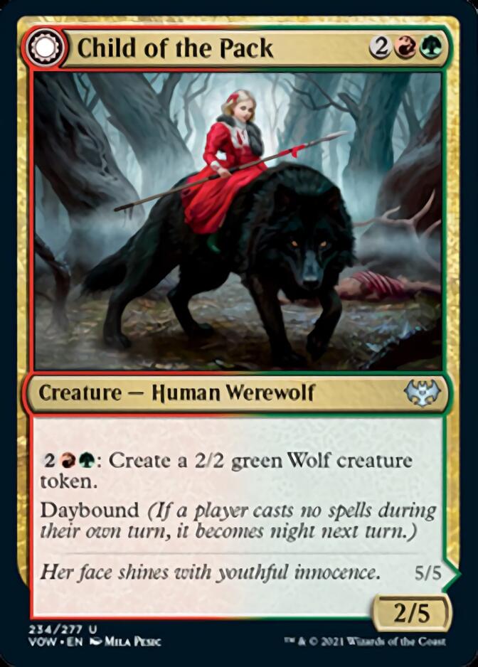 {@C} Child of the Pack // Savage Packmate [Innistrad: Crimson Vow][VOW 234]