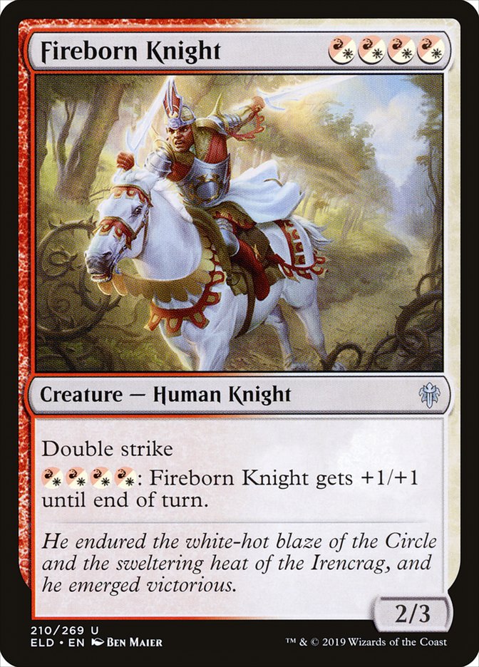 {C} Fireborn Knight [Throne of Eldraine][ELD 210]