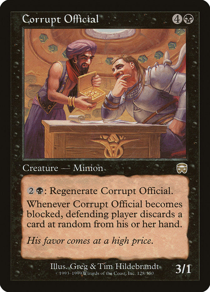 {R} Corrupt Official [Mercadian Masques][MMQ 128]