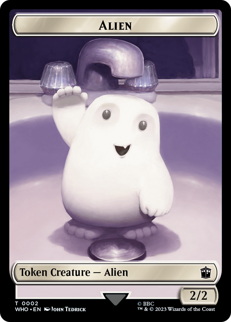 {T} Alien // Mark of the Rani Double-Sided Token [Doctor Who Tokens][TWHO 2//15]