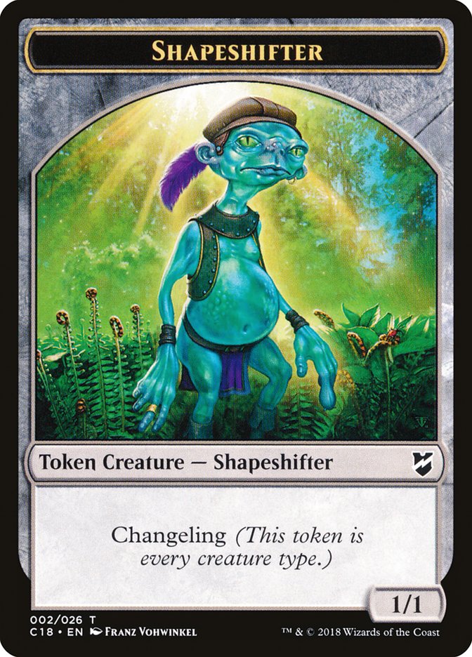 {T} Zombie // Shapeshifter Double-sided Token [Commander 2018 Tokens][TC18 009]