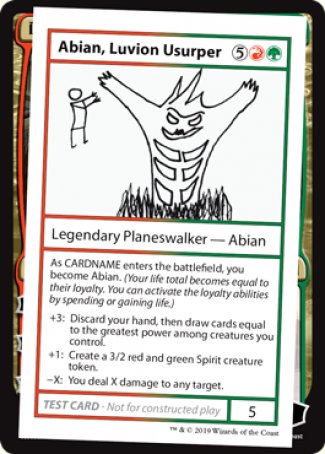 {R} Abian, Luvion Usurper (2021 Edition) [Mystery Booster Playtest Cards][CMB1 087]