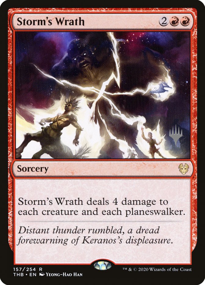 {R} Storm's Wrath (Promo Pack) [Theros Beyond Death Promos][PP THB 157]