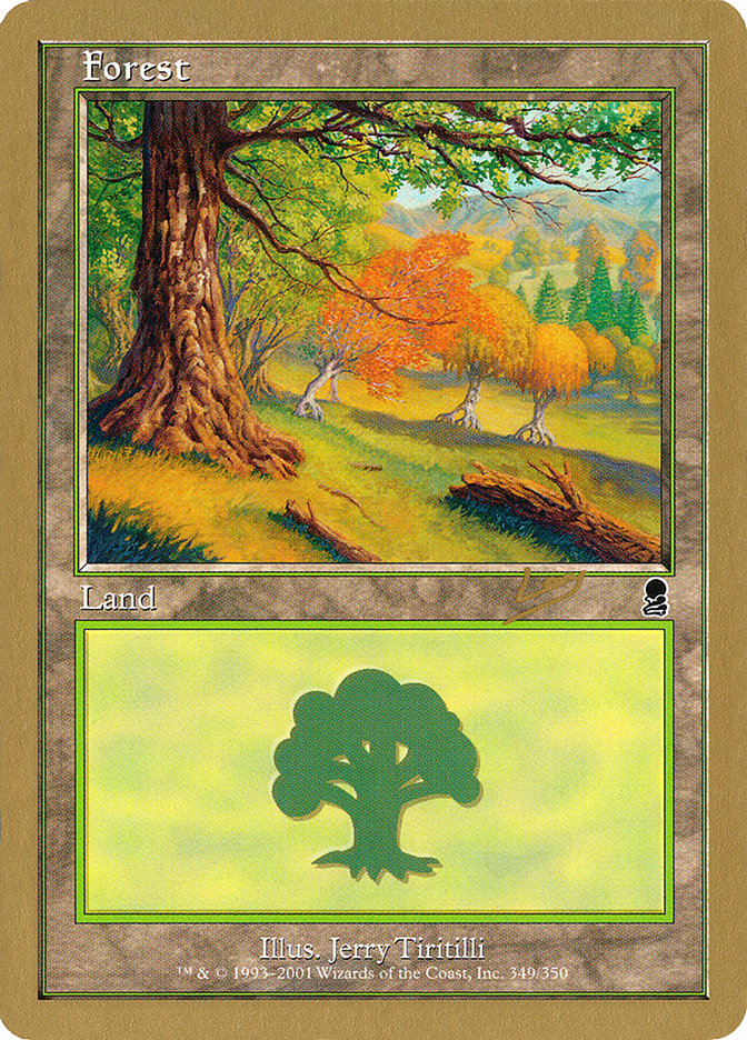 {B}[GB WC02 RL349] Forest (349) (Raphael Levy) [World Championship Decks 2002]