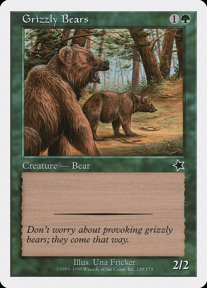 {C} Grizzly Bears [Starter 1999][S99 129]