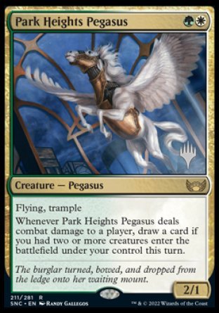 {@R} Park Heights Pegasus (Promo Pack) [Streets of New Capenna Promos][PP SNC 211]