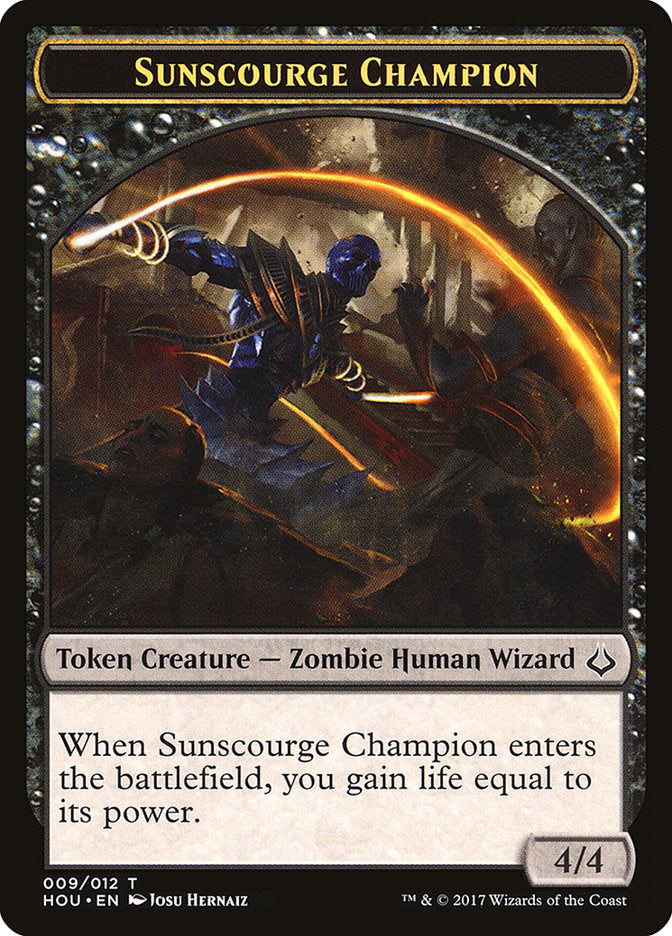 {T} Sunscourge Champion Token [Hour of Devastation Tokens][THOU 009]